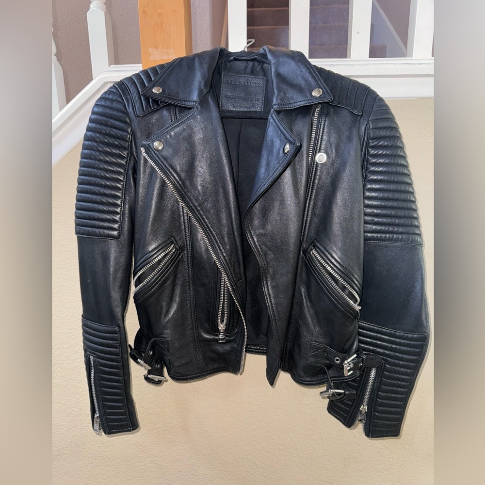 All Saints Leather Jacket (US 6)